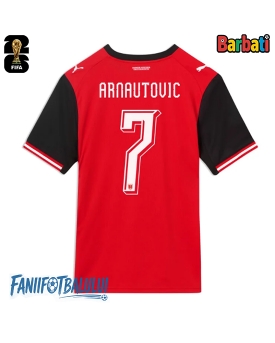 Austria Marko Arnautovic #7 Tricou Fotbal Replică Mondial 2026 Barbati Acasa